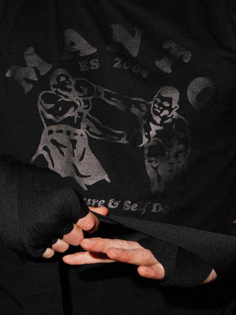 MANTO boxeo tshirt- black